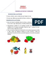 Clasificamos Frutas y Verduras.