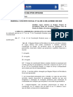 Emenda Constitucional #26, de 31 de Janeiro de 2020