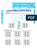 Cuadrados Mágicos Con Adición para Cuarto de Primaria