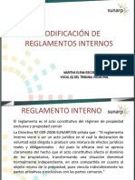 Modificación de Reglamento Interno