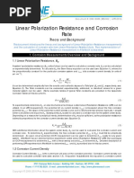 Linear Polarization Resistance and Corrosion Rate