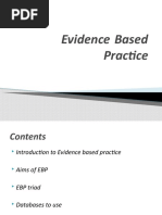 Evidence Based Practice Lec 1