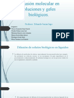 Difusion Molecular en Soluciones y Geles Biologicos BAZAN 1