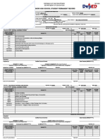 Senior High School Student Permanent Record: Republic of The Philippines Department of Education