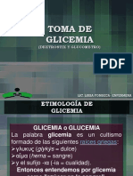 Toma de Glucometria