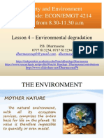 Poverty and Environment Course Code: ECON/EMGT 4214 Friday From 8.30-11.30 A.M