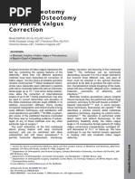 2009 - Bosch Osteotomy Vs Scarf in Hallux Valgus