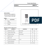 Silicon PNP Power Transistors: Savantic Semiconductor Product Specification