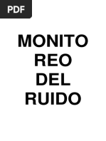 Monitoreo Del Ruido PDF