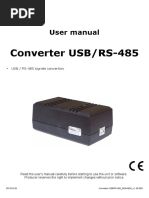 Converter USB/RS-485: User Manual