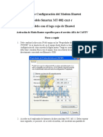 Proceso de Configuración Del Modem Huawei