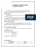 Project Profile On Tissue Paper Manufacturing