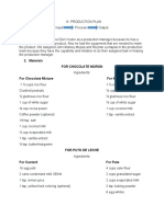 Monica Production Plan