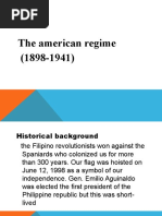 The American Regime (1898-1941)