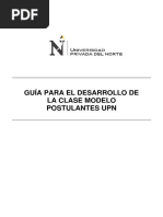 Guía para El Desarrollo de La Clases Modelo - Postulantes UPN PDF