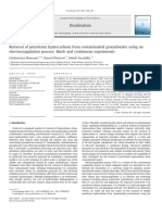 Removal of Petroleum Hydrocarbons From Contaminated Groundwater Using An