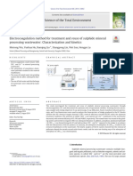 Electrocoagulation Method For Treatment and Reuse of Sulphide Mineral