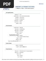 AAI Junior Executive Application Form Airport PDF