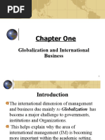 Chapter One: Globalization and International Business