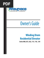 Owner's Guide: Winding Drum Residential Elevator