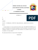 Informe Equilibrio de Fuerzas