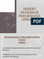 Modern Methods of Performance Appraisal