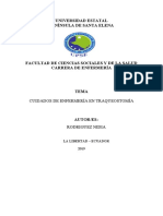 Cuidados de Enfermeria en Traqueostomia