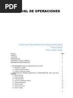 Manual de Operaciones de Ptar