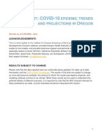 B: COVID-19 O: Rief Report Epidemic Trends and Projections in Regon