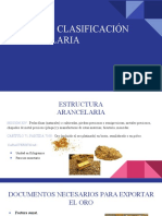 Proceso Arancelario Del Oro