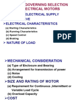 Nature of Electrical Supply Characteristics