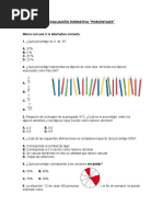 Evaluación Formativa Porcentaje