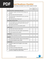 School Readiness Checklist: 34 Questions That Help You Decide If Your Child Is Ready For School