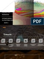 Estimación de Reservas Mineras: Software Minero Ii Ing. David Melgar Cabana Grupo 1