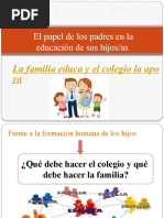 El Papel de Los Padres en La Educación de Los Hijos