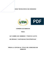 Tesis: LEY SOBRE USO INDEBIDO Y TRAFICO ILICITO DE DROGAS Y SUSTANCIAS PSICOTROPICAS