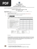 LEARNING ACTIVITY SHEET in Oral Comm