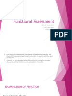 Functional Assessment: DR Sonali Soumyashree BPT, MPT (Neurology) Lecturer, GDGU