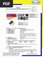 MSDS - PRAXIS P-83 Acondicionador de PH Basico Ca