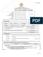 Elective Local Official'S Personal Data Sheet: Picture