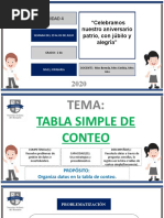 Mat. Tabla Simple de Conteo