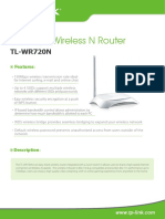 TL-WR720N V2 Datasheet