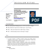 Curriculum Vitae: 2001-2008 Bachelor of Metalurgi Science. UNTIRTA UNIVERSITY Cilegon