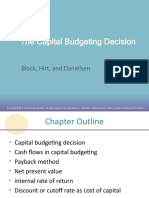 The Capital Budgeting Decision: Block, Hirt, and Danielsen