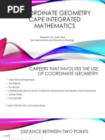 Coordinate Geometry CAPE Integrated Mathematics-1 PDF