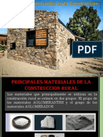 Materiales Conglomerantes en Construcción Rural