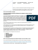 Common European Framework of Reference For Languages: Learning, Teaching, Assessment