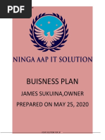 BUISNESS PLAN - Docx COVER PAGE