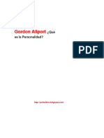 Gordon Allport Que Es La Personalidad PDF