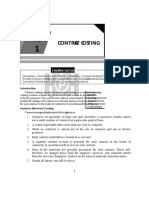 Contra CT Costing: Chap Ter Outline